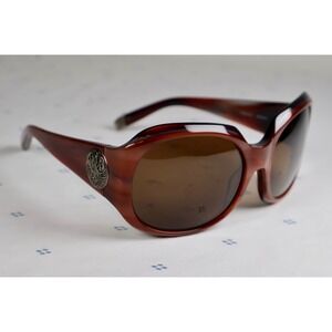 Rock & Republic PREDATOR Sunglasses Reddish Brown Designer SKULL Details